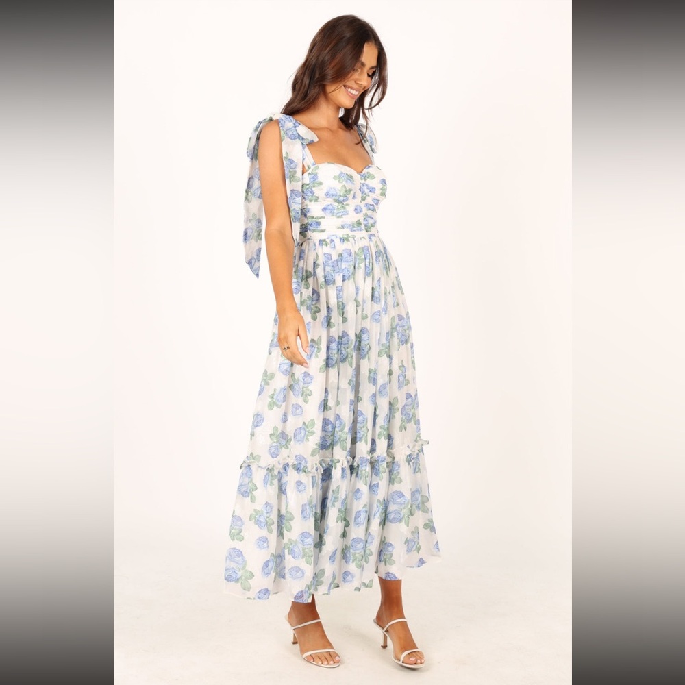 Floret Midi Dress - Blue